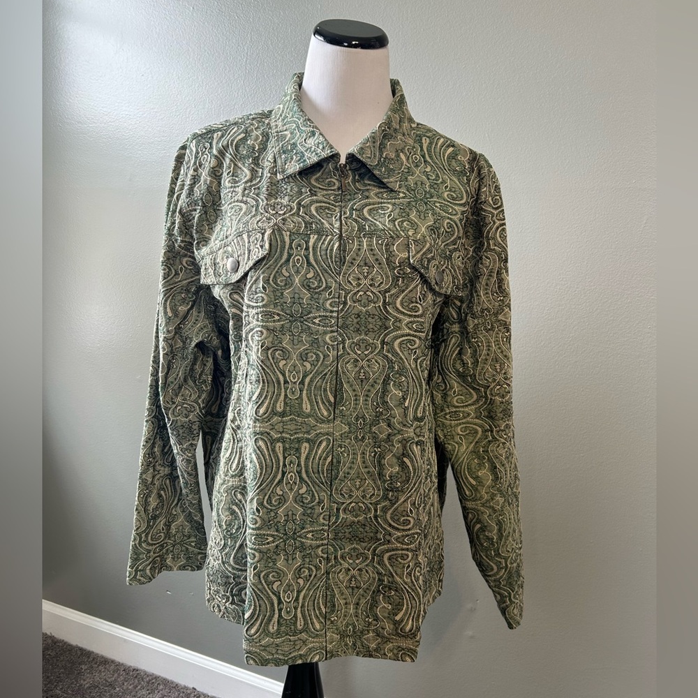 Analogy Plus women’s lightweight zip up‎ jacket/blazer size 3X